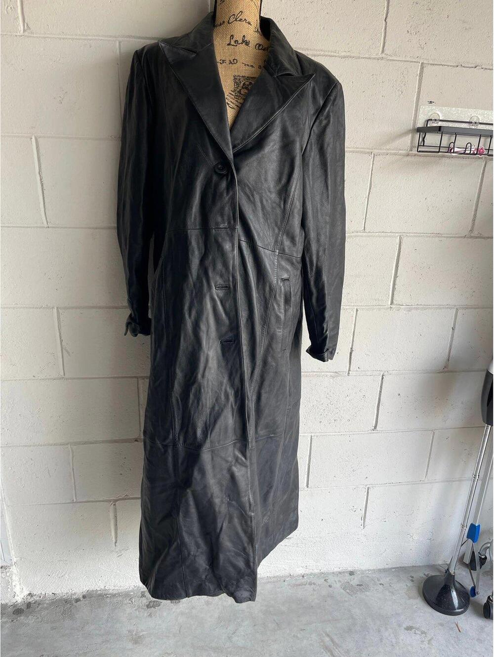 VENEZIA LONG  Leather Trench Coat